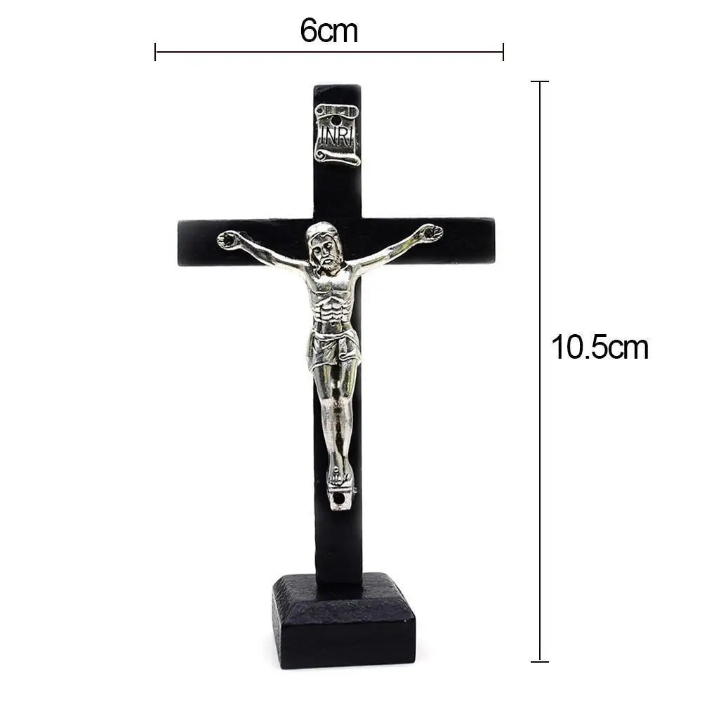 Wooden Jesus Cross Stand
