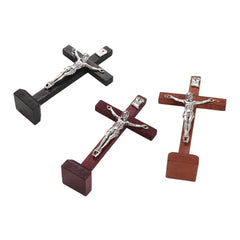 Wooden Jesus Cross Stand