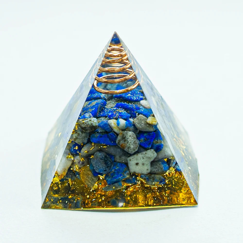 Crystal Energy Pyramid Chakra Decor