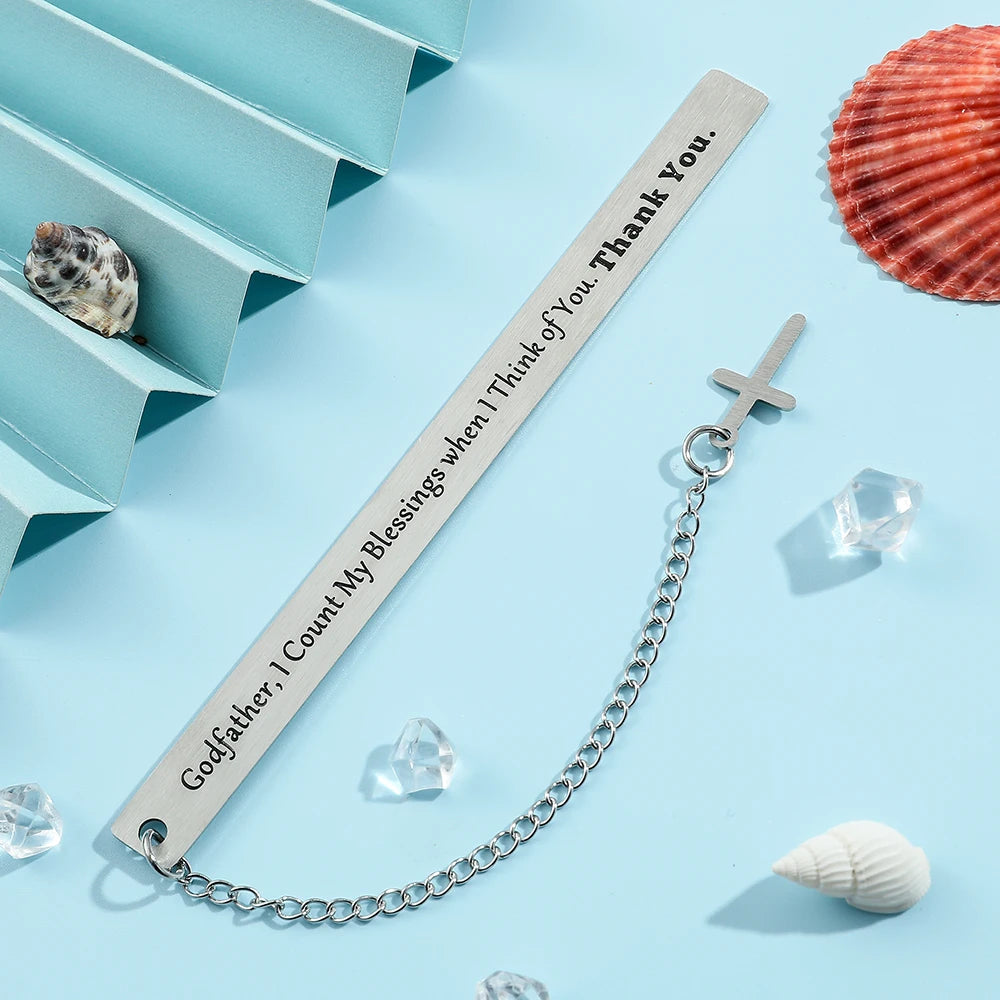 Personalized Stainless Steel Reading Bookmark