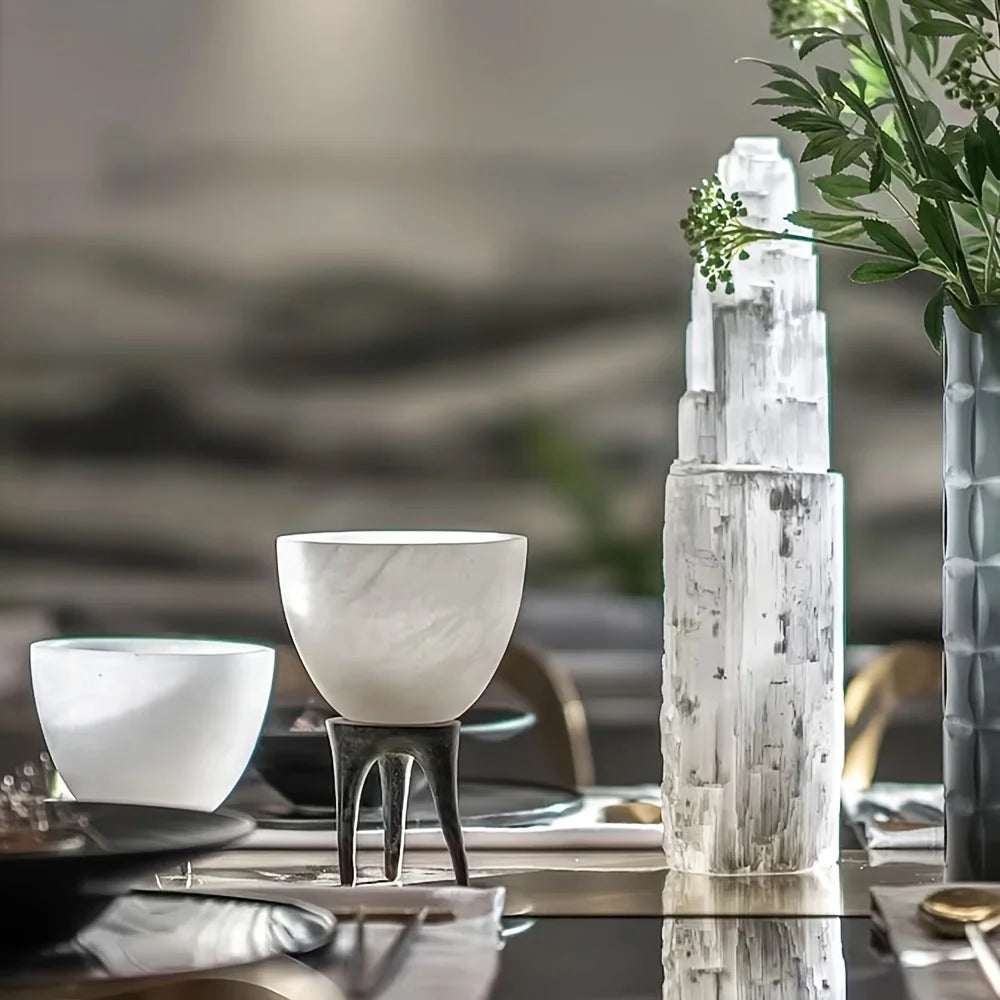 Selenite Crystal Tower Energy Decor