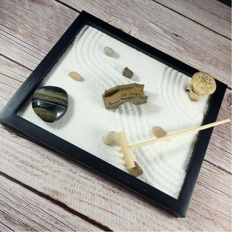 Zen Garden Stress Relief Desk Decor