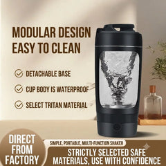 630ml Electric Protein Shaker Bottle and Portable Automatic Blender