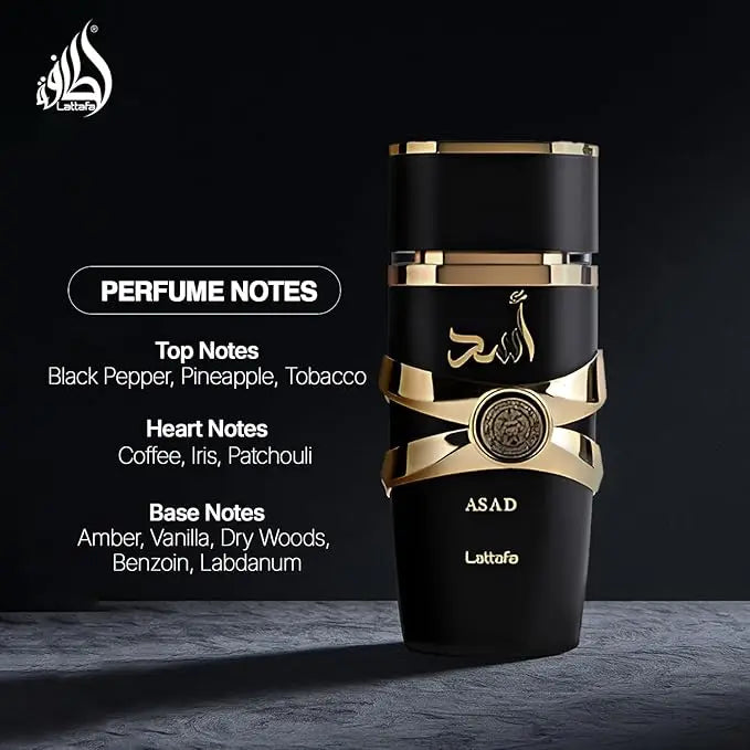 Lattafa Asad for Men Parfum aux phéromones Parfum pour femme arabe Eau de Cologne aux phéromones pour homme Attirer le sexe opposé Anniversaire