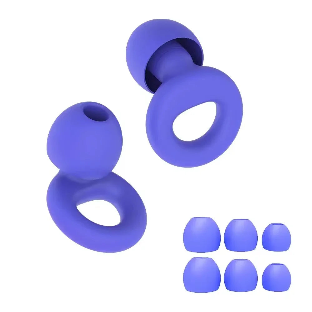 Reusable Silicone Noise Reducing Sleep Earplugs