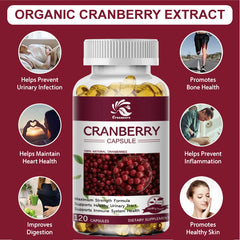 Cranberry Juice Extract - Most Effective Cranberry Pills for Women, Cranberry Supplement - 60/120 Capsules