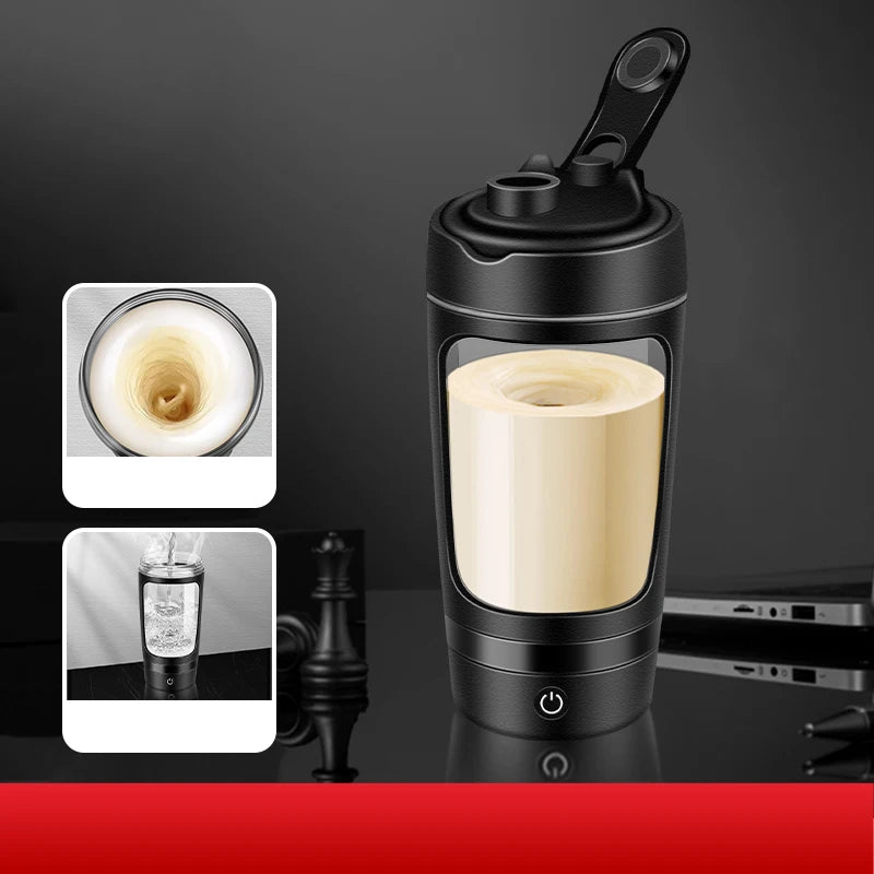 650ml USB Rechargeable Electric Protein Shaker Bottle