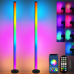 RGB LED Corner Floor Lamp