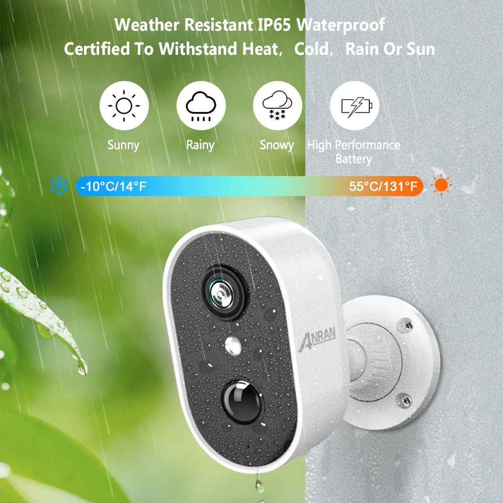 2K Wireless Rechargeable Security Camera