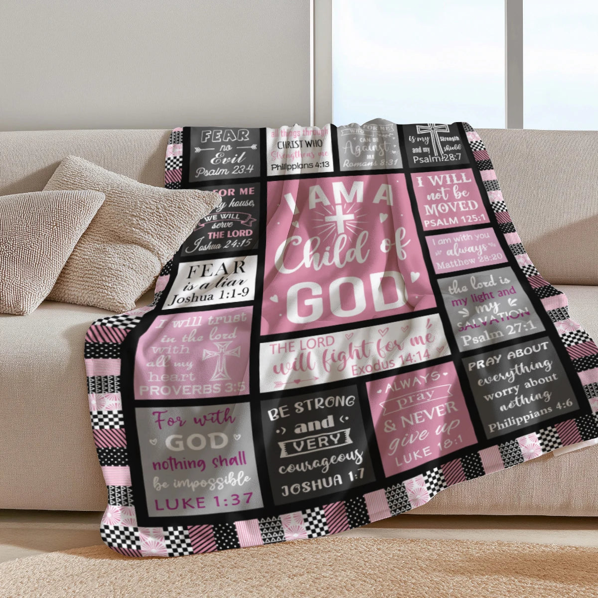 Bible Scripture Inspirational Blanket