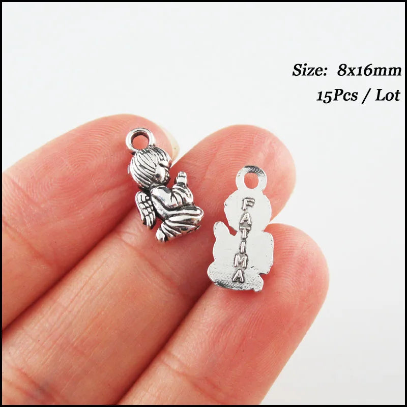 Praying Angel Wings Pendant Charms