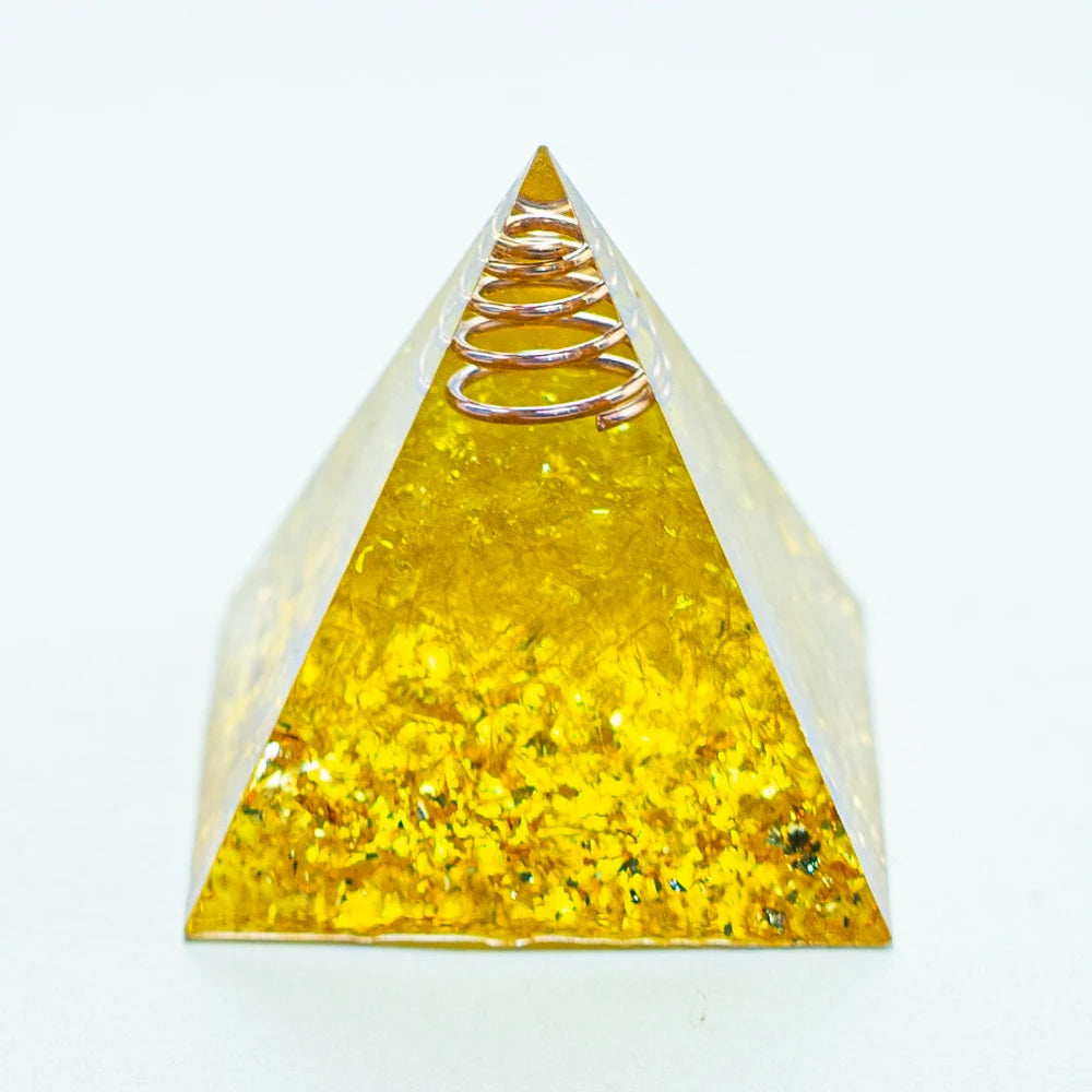 Crystal Energy Pyramid Chakra Decor