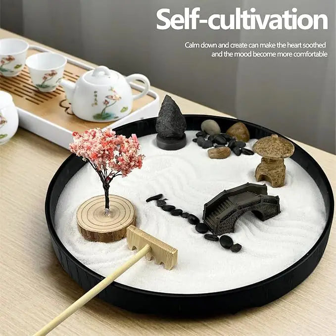 Zen Garden Stress Relief Desk Decor