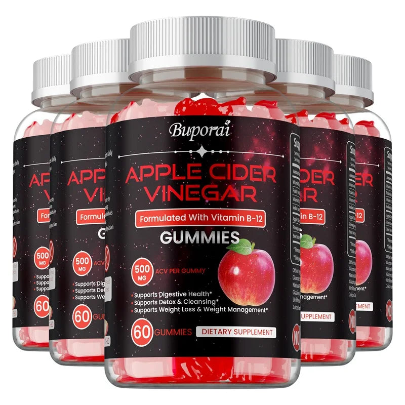 Apple Cider Vinegar Gummies - Promotes Digestive Health, Relieves Bloating and Constipation, Burns Fat, Weight Management