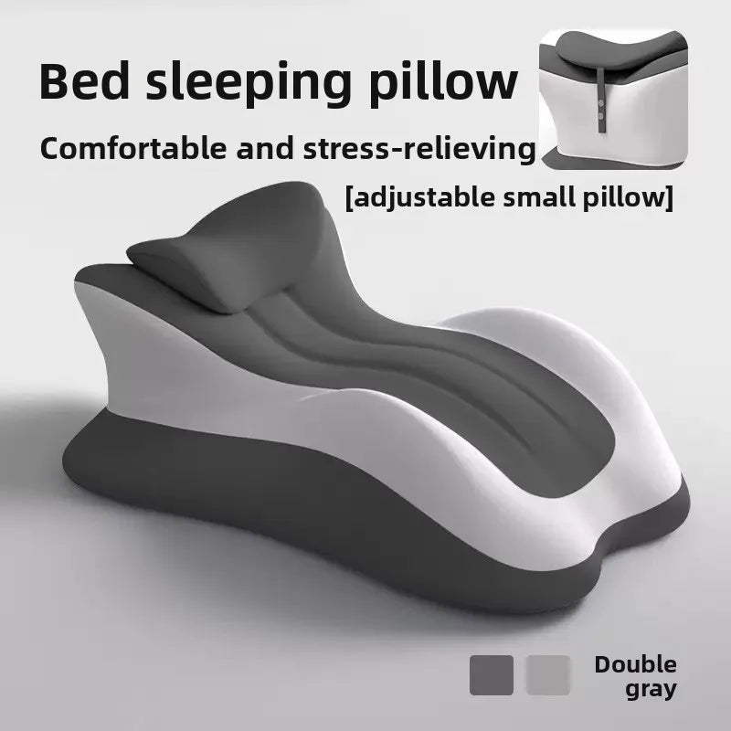 Memory Foam Bed Wedge Pillow offers relief from snoring, acid reflux, and neck, back, or leg pain. Ideal for reading and post-surgery recovery. Crafted with care in Mainland China. No batteries included. Color options available.