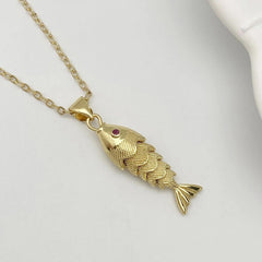 Fish Pendant Necklace for Women