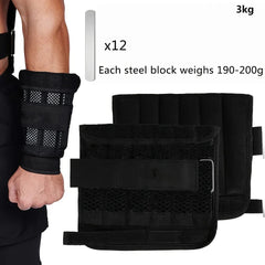 Adjustable Weight Vest, Ankle Weights With Weights, Wrist Weights, Gym Running Weights Strength Training Equipment Fitness Tools - Showlu Well Nation Store