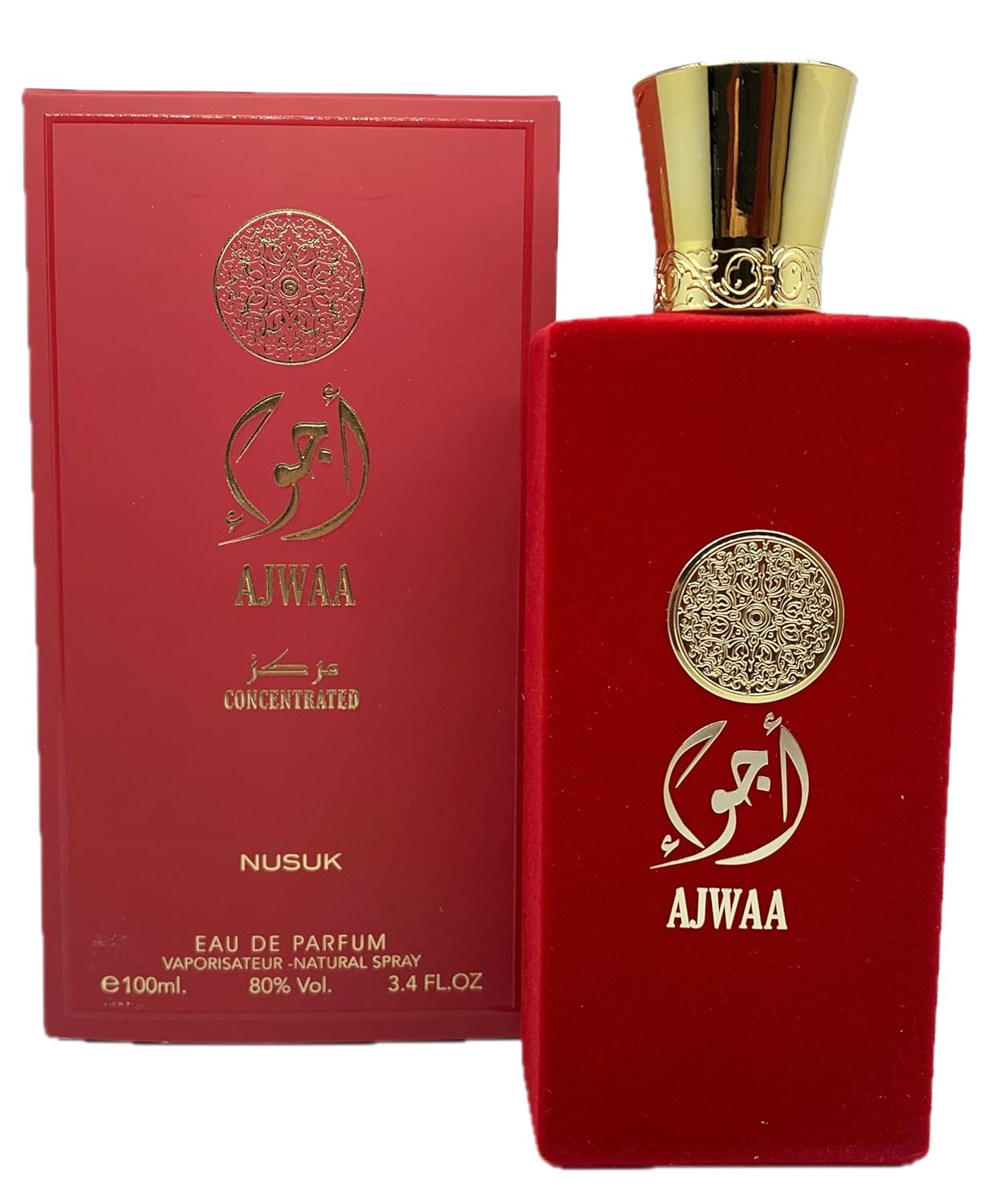 AJWAA Concentrated Red Unisex cologne 3.4 Fl. Oz. Eau de Parfum Spray - Showlu Well Nation Store