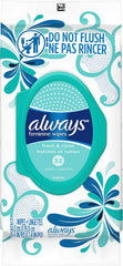 Always Feminine Wipes, Fresh & Clean, Soft Pack, 32 Count - Showlu Well Nation Store