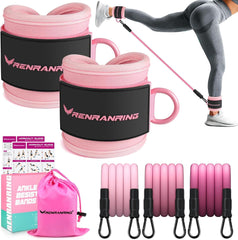 Ankle Resistance Bands, Ankle Bands for Working Out with Cuffs, Ankle Resistance Band, Glutes Workout Equipment, Butt Exercise Equipment for Women Legs and Glutes - Showlu Well Nation Store