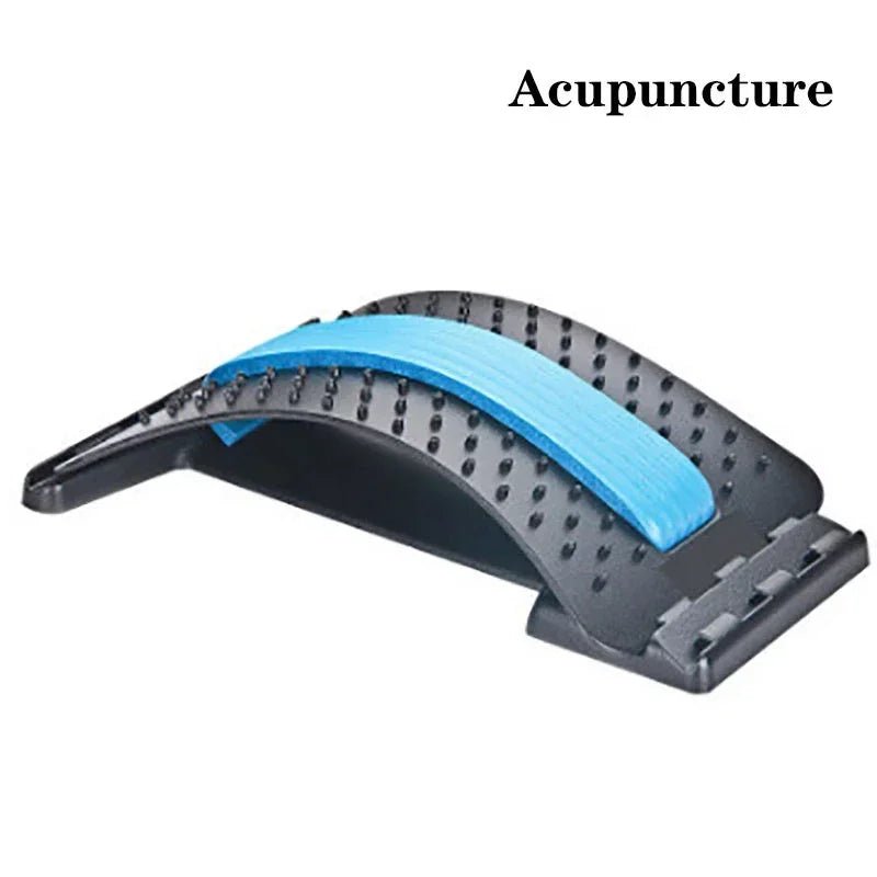 Back Massager Magnetotherapy Multi - Level Adjustable Stretcher Waist Neck Fitness Lumbar Cervical Spine Support Pain Relief - Showlu Well Nation Store