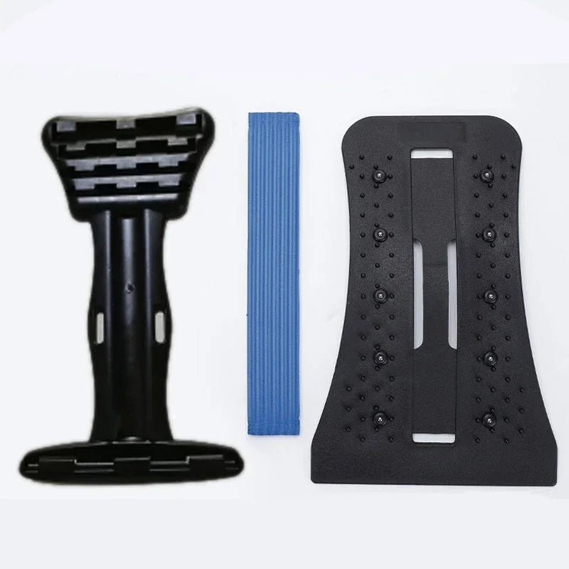 Back Massager Magnetotherapy Multi - Level Adjustable Stretcher Waist Neck Fitness Lumbar Cervical Spine Support Pain Relief - Showlu Well Nation Store