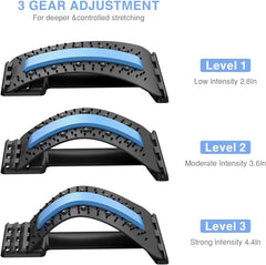 Back Stretcher for Back Pain Relief, Multi - Level Back Cracker Board, Lower and Upper Back Support for Herniated Disc - Showlu Well Nation Store