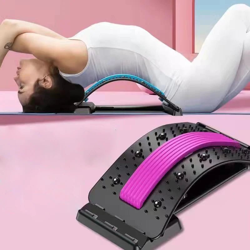 Back Stretcher for Back Pain Relief, Multi - Level Back Cracker Board, Lower and Upper Back Support for Herniated Disc - Showlu Well Nation Store