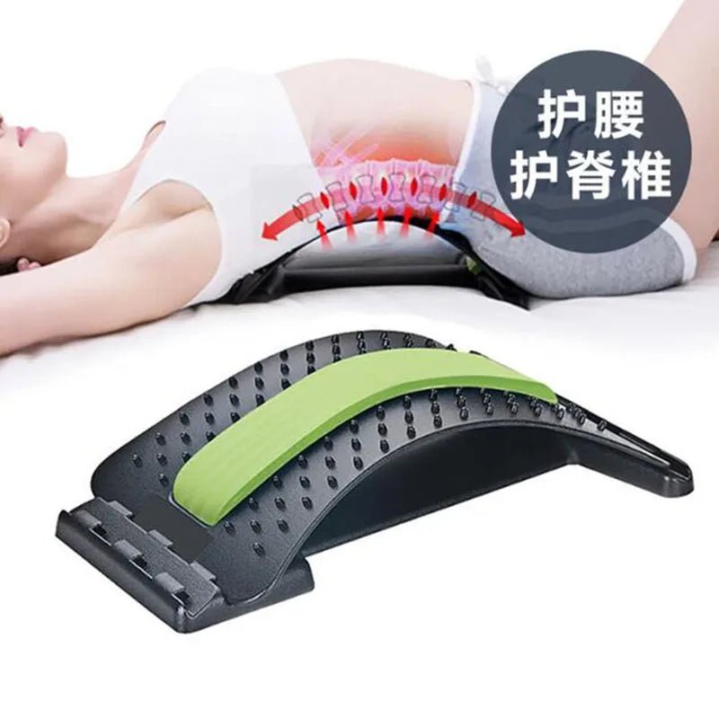 Back Stretcher Lower Back Pain Relief Device 3 Level Back Cracker Back Massager Lumbar Support Spine Board for Herniated Disc - Showlu Well Nation Store