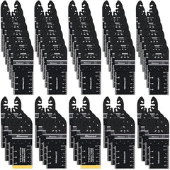 Bionso 55PCS Oscillating Saw Blades, Professional Universal Titanium Multitool Blades for Wood Plastics Metal, Quick Release Multi Tool Kits Fit Dewalt Ryobi Milwaukee Rockwell Fein Makita - Showlu Well Nation Store