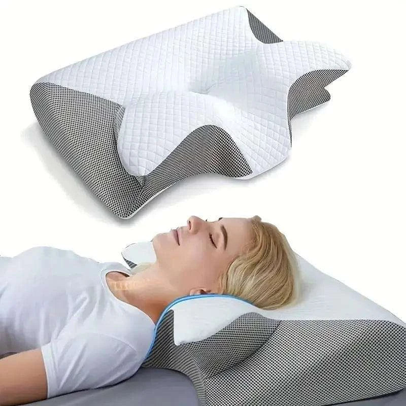 Butterfly Sleep Memory Neck Pillow Slow Rebound Comfortable Memory Foam Sleep Pillow Cervical Orthopedic Neck Massage Bed Pillow - Showlu Well Nation Store