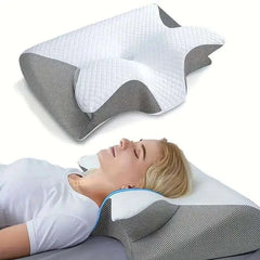 Butterfly Sleep Memory Neck Pillow Slow Rebound Comfortable Memory Foam Sleep Pillow Cervical Orthopedic Neck Massage Bed Pillow - Showlu Well Nation Store