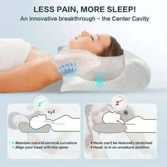 Butterfly Sleep Memory Neck Pillow Slow Rebound Comfortable Memory Foam Sleep Pillow Cervical Orthopedic Neck Massage Bed Pillow - Showlu Well Nation Store
