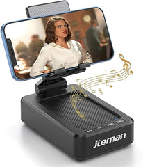 Cell Phone Stand with Wireless Bluetooth Speaker and Anti - Slip Base HD Surround Sound Perfect for Home and Outdoors with Bluetooth Speaker for Desk Compatible with iPhone/ipad/Samsung Galaxy - Showlu Well Nation Store