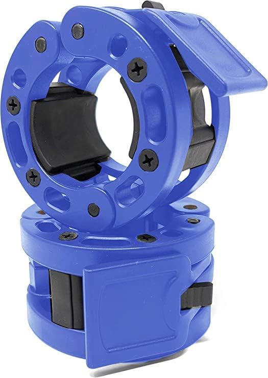 Clout Fitness Olympic Barbell Clamps Collars Quick Release Pair of Locking Weight Clips Fit 2 Inch Barbell for Weightlifting - Showlu Well Nation Store