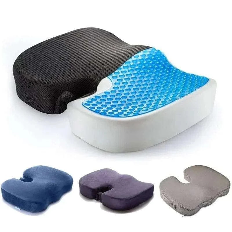 Coccyx Pillow Memory Foam Travel Seat Cushion for Tailbone Pain Back Support Chair Bench Protect Healthy Sitting Pad - Showlu Well Nation Store
