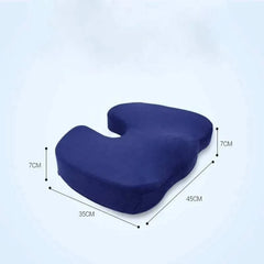 Coccyx Pillow Memory Foam Travel Seat Cushion for Tailbone Pain Back Support Chair Bench Protect Healthy Sitting Pad - Showlu Well Nation Store