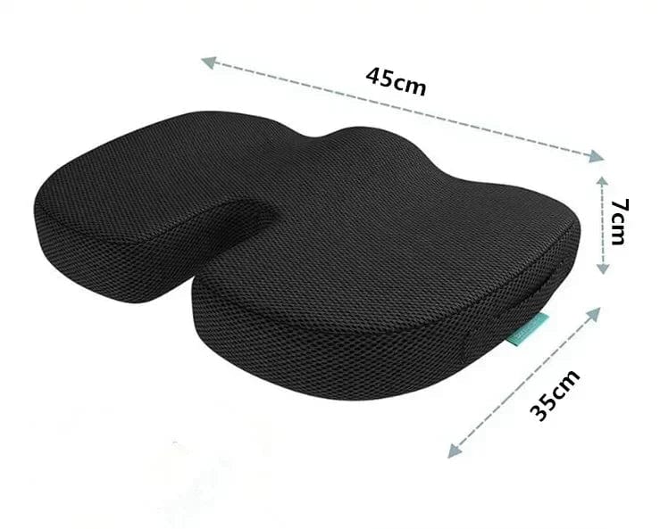 Coccyx Pillow Memory Foam Travel Seat Cushion for Tailbone Pain Back Support Chair Bench Protect Healthy Sitting Pad - Showlu Wellness Nation Store