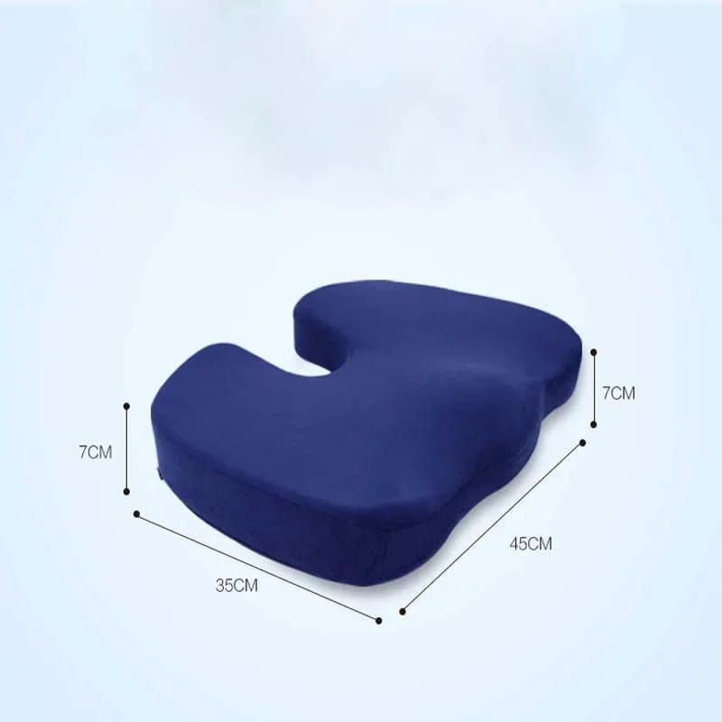 Coccyx Pillow Memory Foam Travel Seat Cushion for Tailbone Pain Back Support Chair Bench Protect Healthy Sitting Pad - Showlu Wellness Nation Store