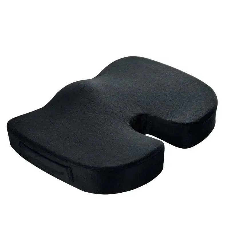Coccyx Pillow Memory Foam Travel Seat Cushion for Tailbone Pain Back Support Chair Bench Protect Healthy Sitting Pad - Showlu Well Nation Store