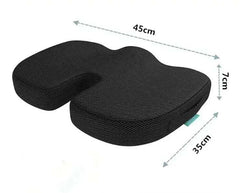 Coccyx Pillow Memory Foam Travel Seat Cushion for Tailbone Pain Back Support Chair Bench Protect Healthy Sitting Pad - Showlu Well Nation Store
