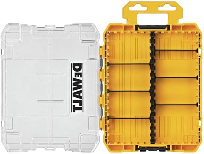 DEWALT Tool Box, Tough Case Organizer, Medium, 8 - Compartments, for Small Tools and Accessories (DWAN2190) - Showlu Well Nation Store