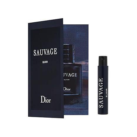 Dior Sauvage Elixir 0.03 Fl Oz / 1 mL Deluxe Travel Size Vial Lot Of 2 (0.06) - Showlu Well Nation Store