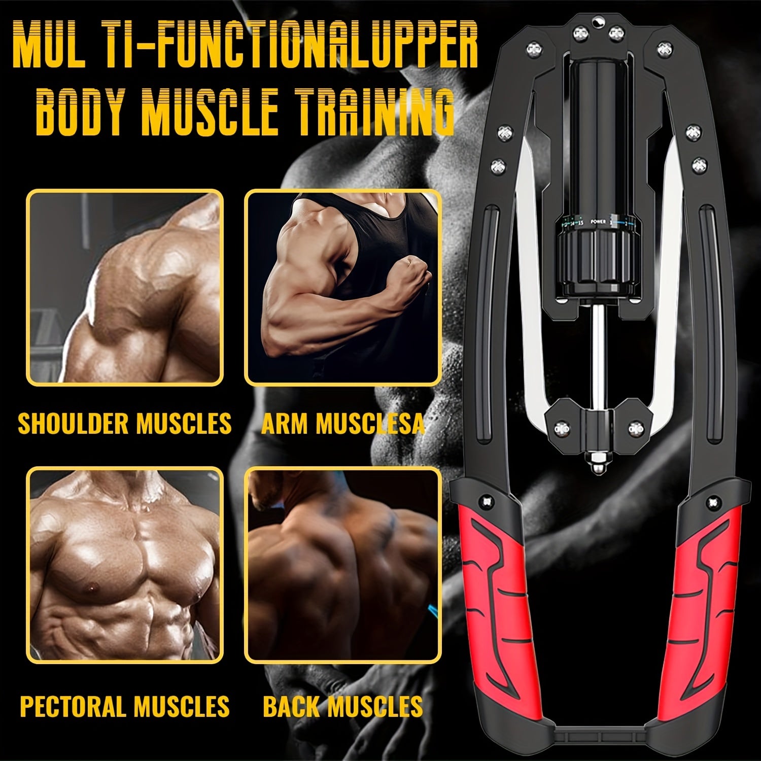 Build upper body strength with the Hydraulic Adjustable Arm Trainer—22-440 lbs resistance, non-slip handle, and foldable design. Perfect for chest, shoulders, back workouts. Surprise your Valentine with fitness this year!.