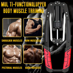 Build upper body strength with the Hydraulic Adjustable Arm Trainer—22-440 lbs resistance, non-slip handle, and foldable design. Perfect for chest, shoulders, back workouts. Surprise your Valentine with fitness this year!.