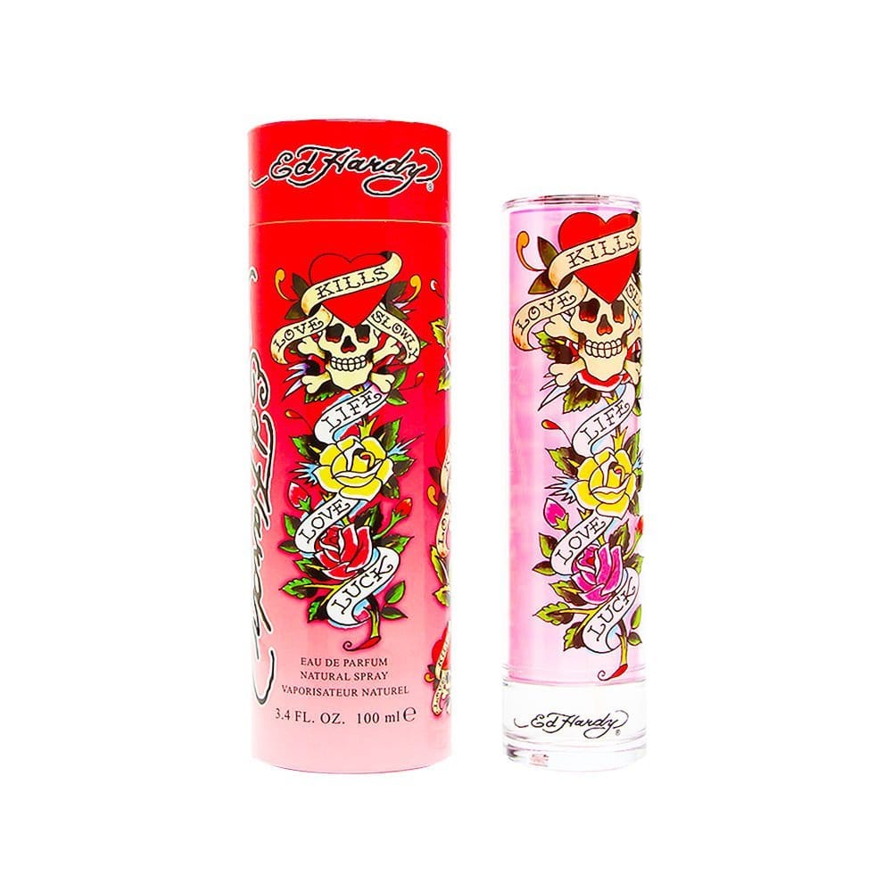 Ed Hardy Women's Perfume Fragrance by Christian Audigier, Eau De Parfum, 3.4 Fl Oz - Showlu Well Nation Store