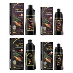 EELHOE Black Hair Dye Shampoo 3 in 1 Growth Clean Hair Darkening Deep Nourishing Black Hair Dye Shampoo Natural Organic Herbal - Showlu Well Nation Store