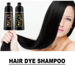 EELHOE Black Hair Dye Shampoo 3 in 1 Growth Clean Hair Darkening Deep Nourishing Black Hair Dye Shampoo Natural Organic Herbal - Showlu Well Nation Store