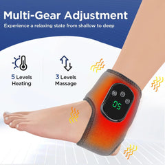 Electric Ankle Protector Ankle & Wrist Massager Foot Brace Hot Compress Vibration Ankle Support Guard Band Muscle Relaxation - Showlu Well Nation Store
