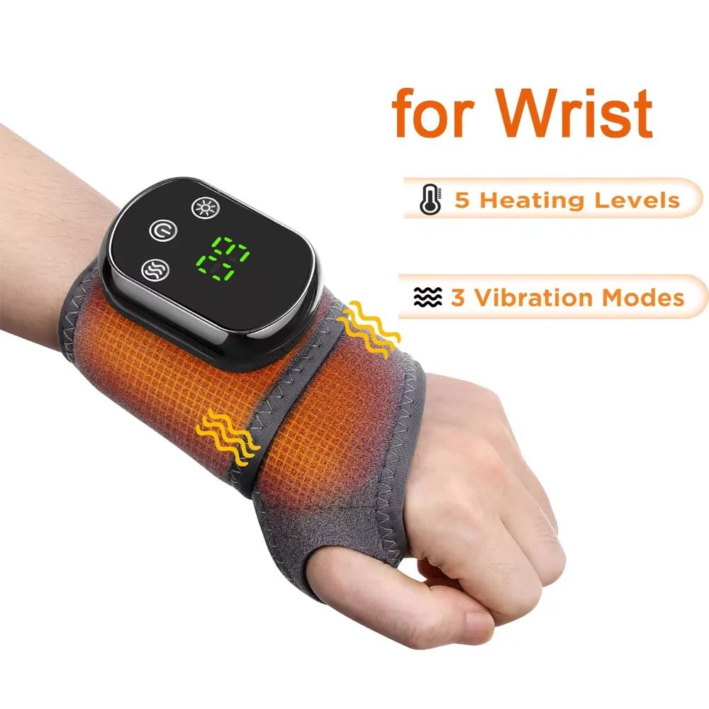 Electric Ankle Protector Ankle & Wrist Massager Foot Brace Hot Compress Vibration Ankle Support Guard Band Muscle Relaxation - Showlu Well Nation Store
